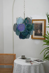 luxury-blue-murano-glass-disk-chandelier-vintage-style-lighting-for-dining-room