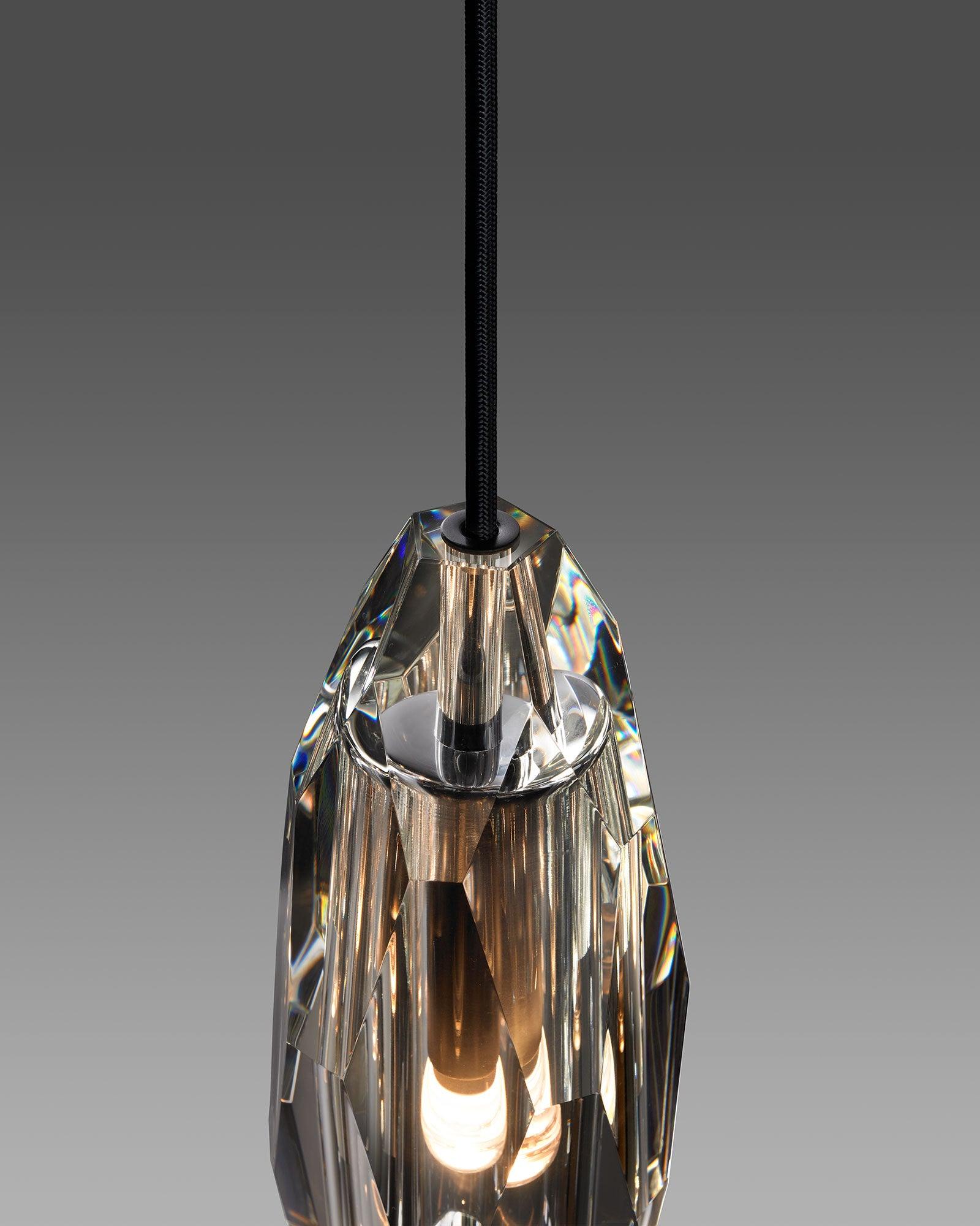 Luxury Chatelet Hand Carved Crystal and Polished Brass Wall Sconce Lighting