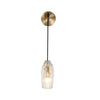 Luxury Chatelet Hand Carved Crystal and Polished Brass Wall Sconce Lighting
