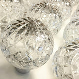 Luxury Clear Crystal Glass LED Pendant Lamp with Brass Fixture for Indoor Decor