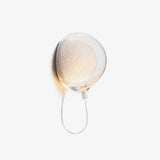 Luxury Copper Mesh and Clear Blown Glass Wall Sconce for Indoor Lighting