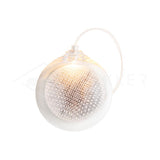 Luxury Copper Mesh and Clear Blown Glass Wall Sconce for Indoor Lighting