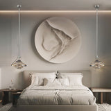 Luxury Creative Spinning Top Glass LED Pendant Light Modern Bedside Hanging Lamp for Home