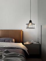 Luxury Crystal Glass Drum Chandelier Modern Ceiling Pendant Light in Gold or Black