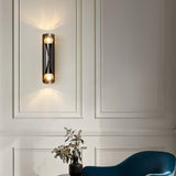 Luxury Diamonds Brass Wall Sconce Modern Textured Glass Vanity Light