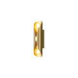 Luxury Diamonds Brass Wall Sconce Modern Textured Glass Vanity Light