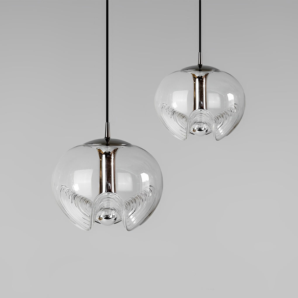 Luxury Electroplated Glass LED Pendant Light Modern Hanging Ceiling Lamp for Dining Room and Kitchen