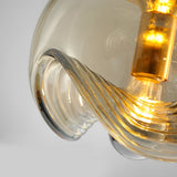 Luxury Electroplated Glass LED Pendant Light Modern Hanging Ceiling Lamp for Dining Room and Kitchen