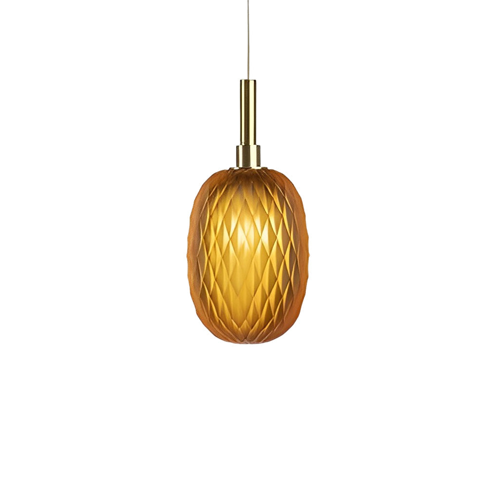 Luxury Glass Lantern Pendant Light Post Modern Iron Chandelier for Home Decor