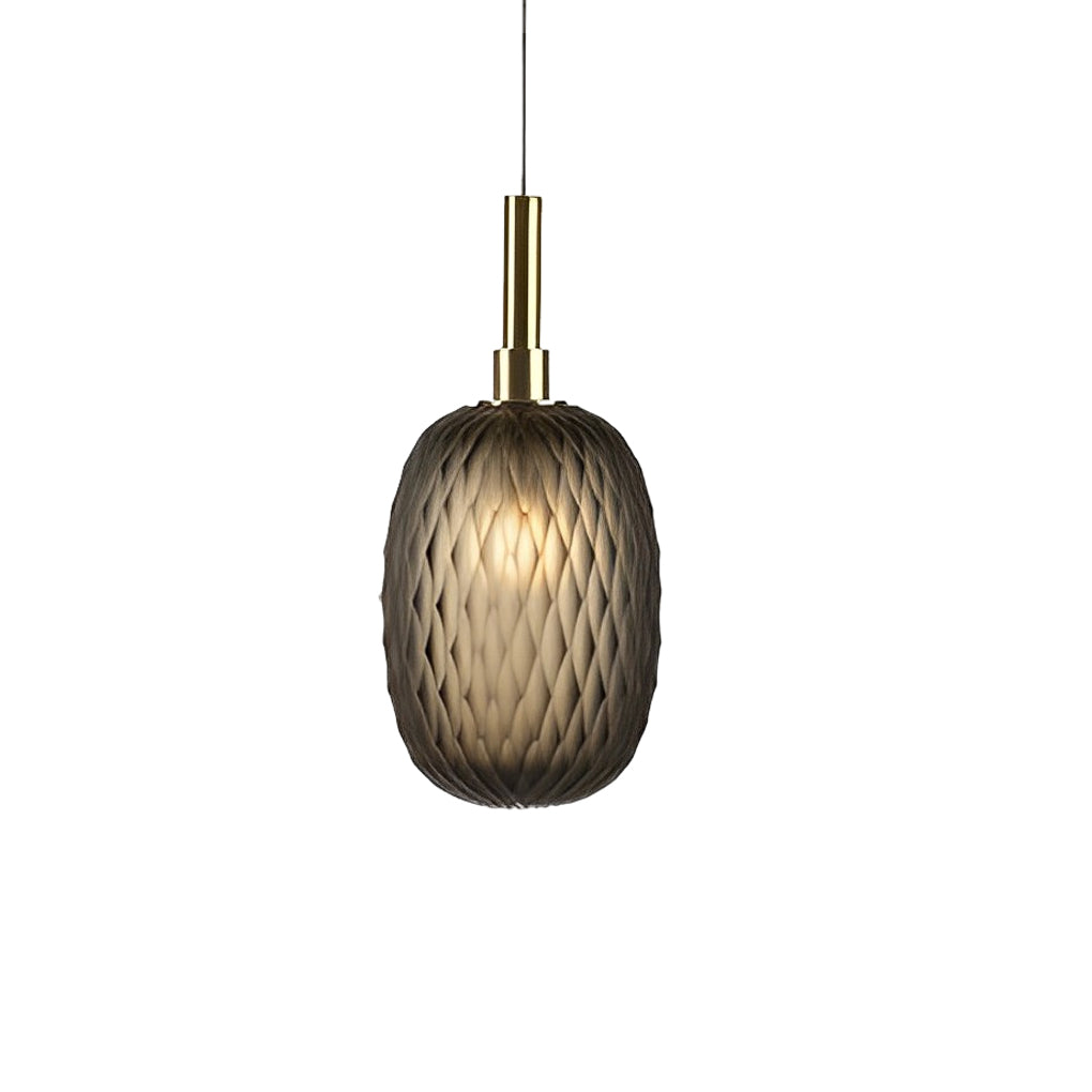 Luxury Glass Lantern Pendant Light Post Modern Iron Chandelier for Home Decor