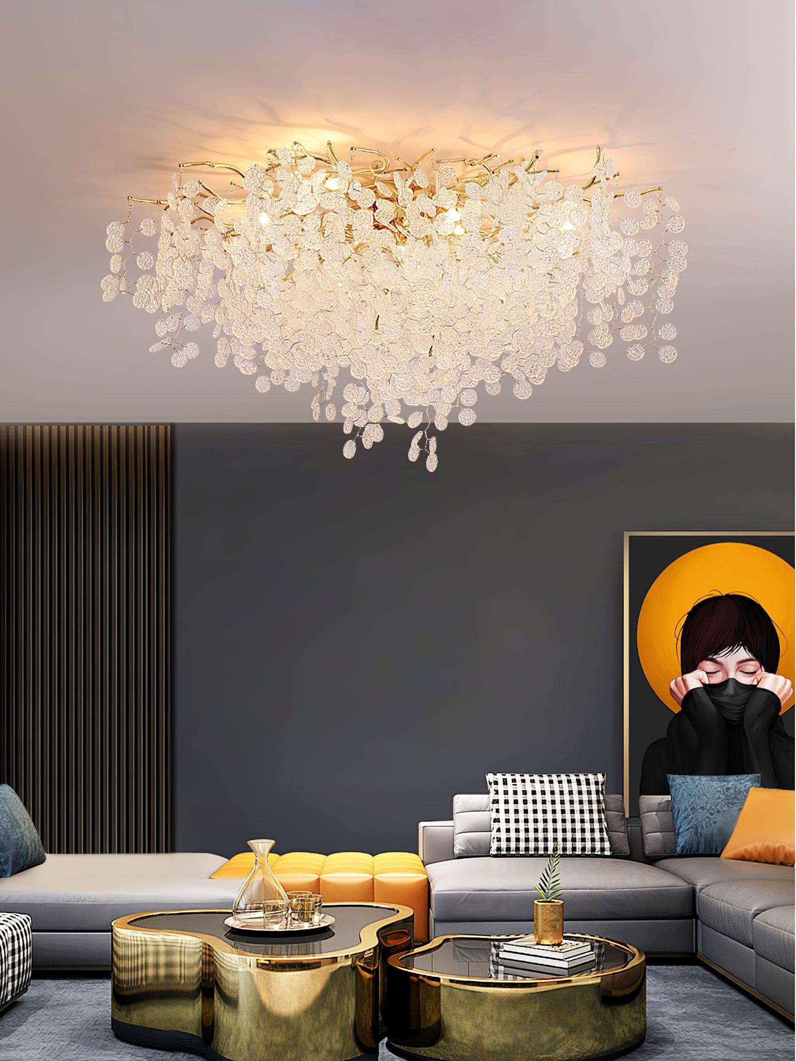 luxury-glass-leaf-flush-mount-chandelier-modern-gold-branch-ceiling-light