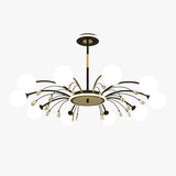 Luxury Glass Raindrop Chandelier Elegant Modern Ceiling Pendant Light Fixture