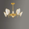 Luxury Gold Metal Ring Crystal Chandelier Elegant Pendant Lighting for Living and Dining Rooms