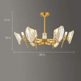 Luxury Gold Metal Ring Crystal Chandelier Elegant Pendant Lighting for Living and Dining Rooms