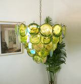 luxury-green-murano-iridescent-glass-disc-chandelier-elegant-mid-century-modern-ceiling-lamp