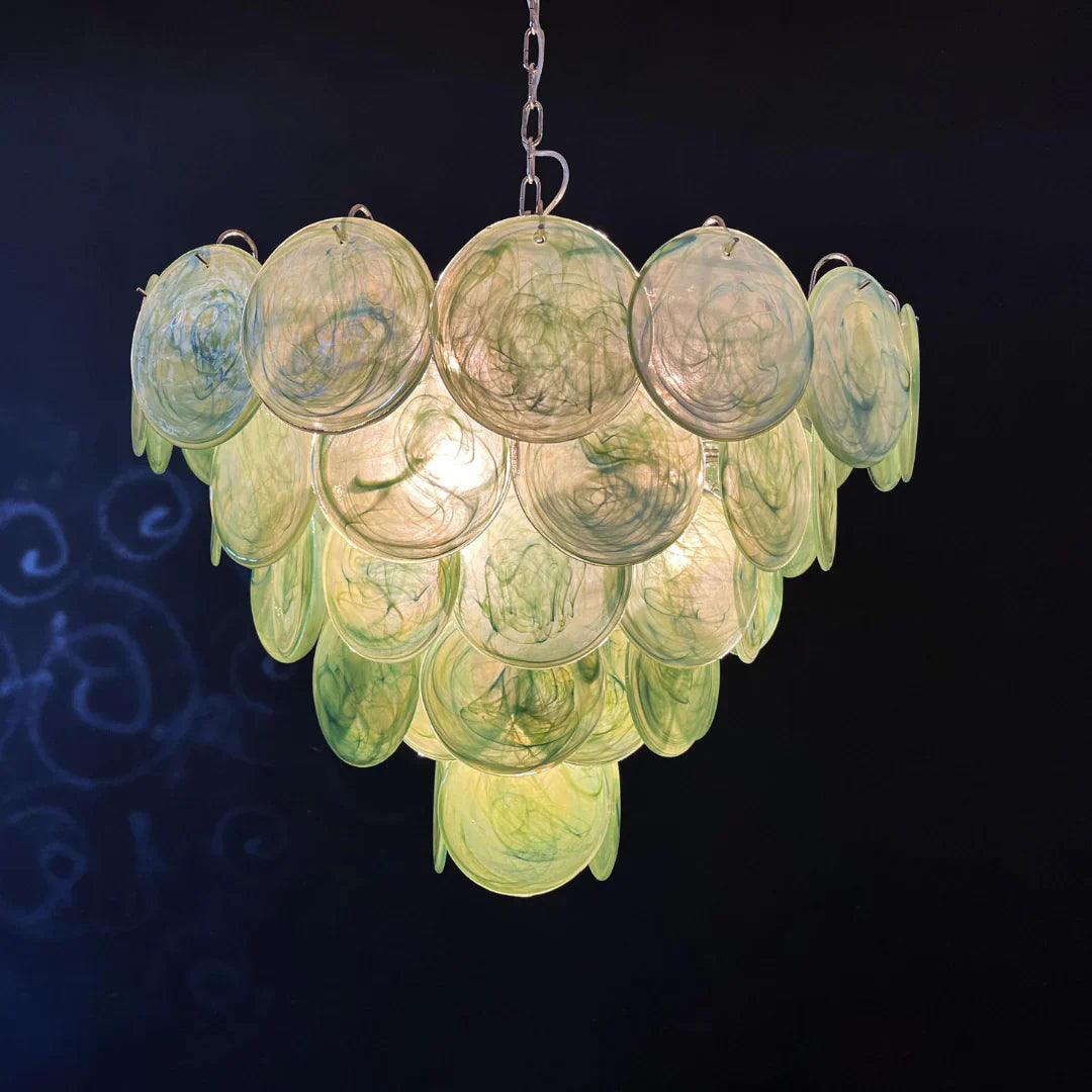 luxury-green-murano-iridescent-glass-disc-chandelier-elegant-mid-century-modern-ceiling-lamp
