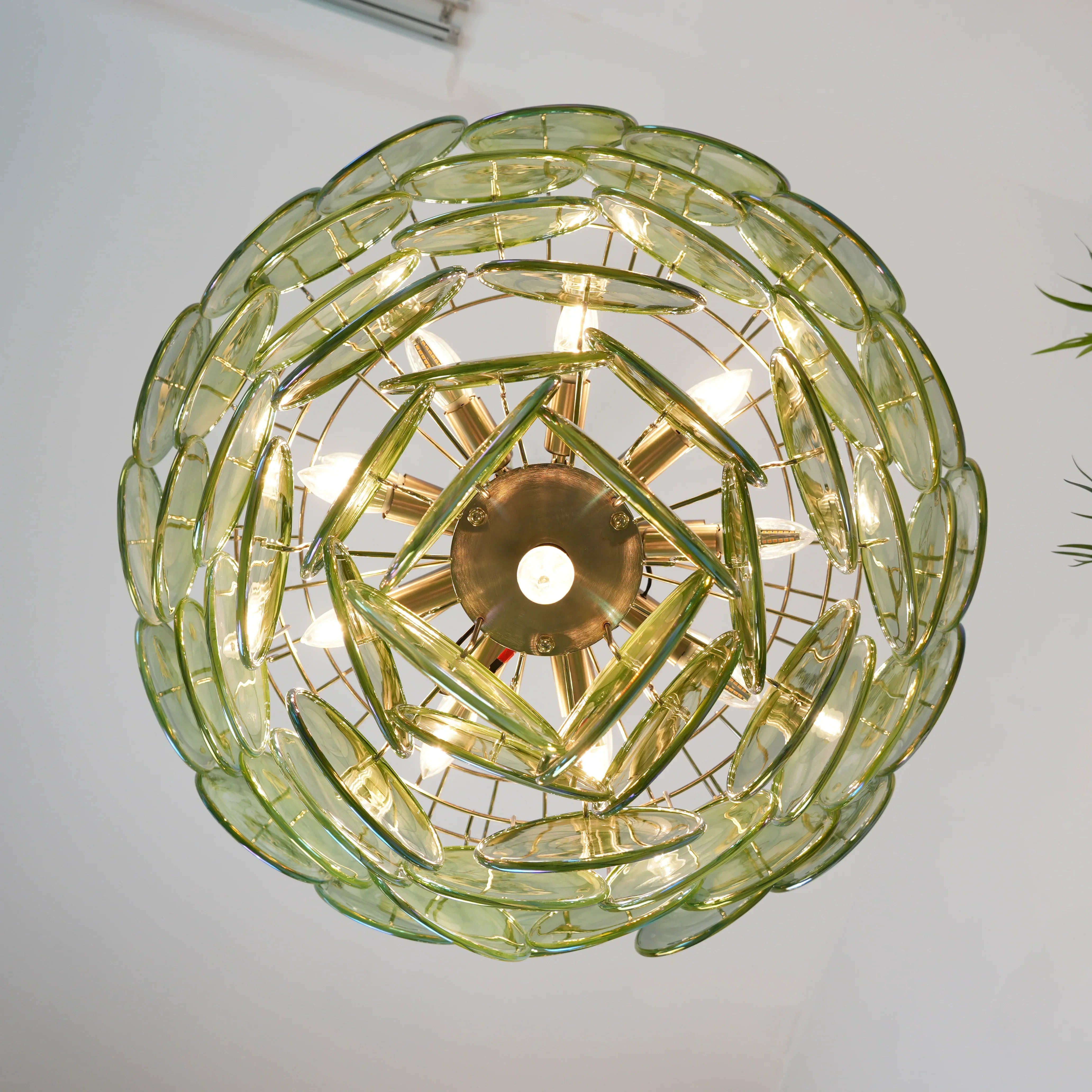luxury-green-murano-iridescent-glass-disc-chandelier-elegant-mid-century-modern-ceiling-lamp