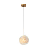 Luxury LED Crystal Glass Disc Pendant Light Modern Round Gold Hanging Lamp for Dining Room and Bedroom