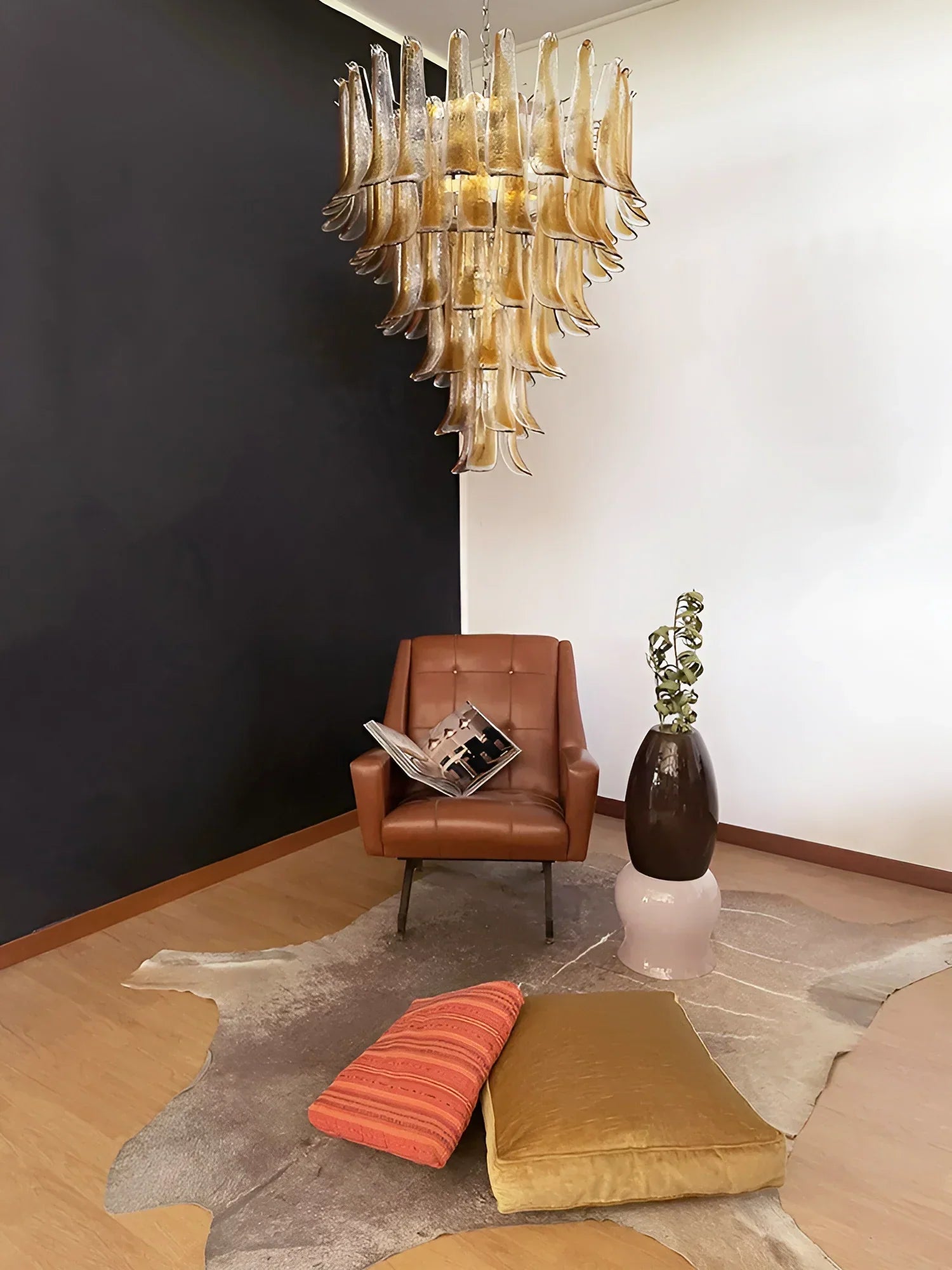 luxury-murano-amber-glass-petal-chandelier-hand-blown-glass-petals-ceiling-light