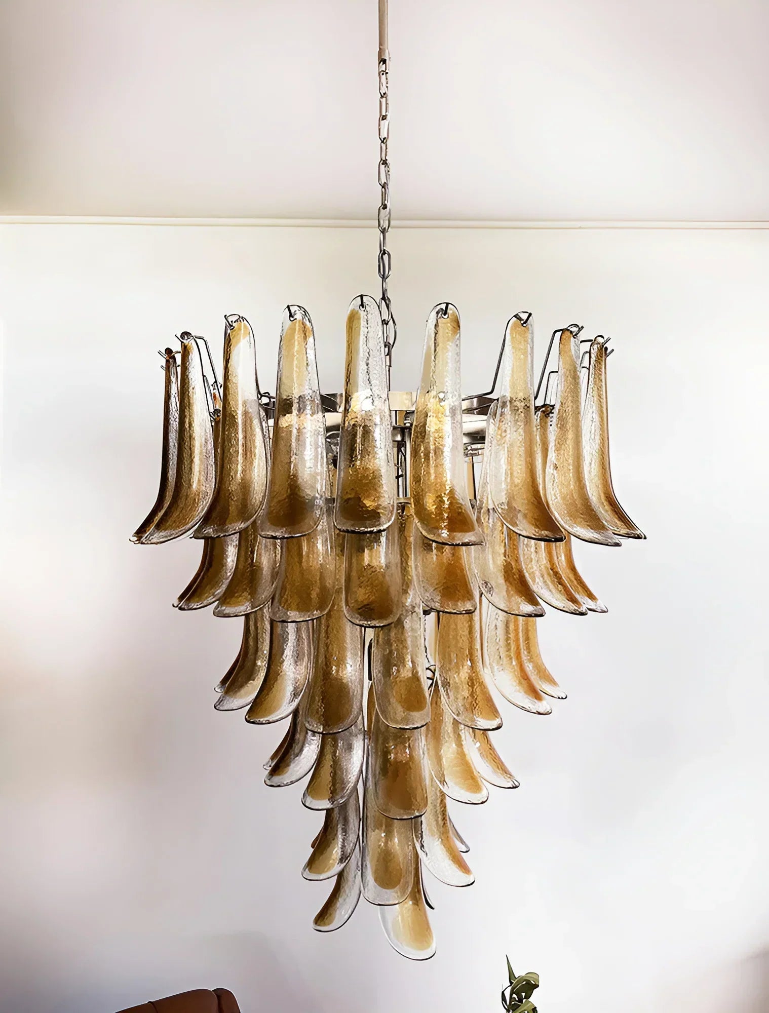 luxury-murano-amber-glass-petal-chandelier-hand-blown-glass-petals-ceiling-light