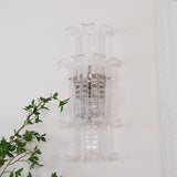 Luxury Murano Glass Textured Wall Sconce Modern Chrome Indoor Lighting Fixture