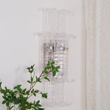 Luxury Murano Glass Textured Wall Sconce Modern Chrome Indoor Lighting Fixture