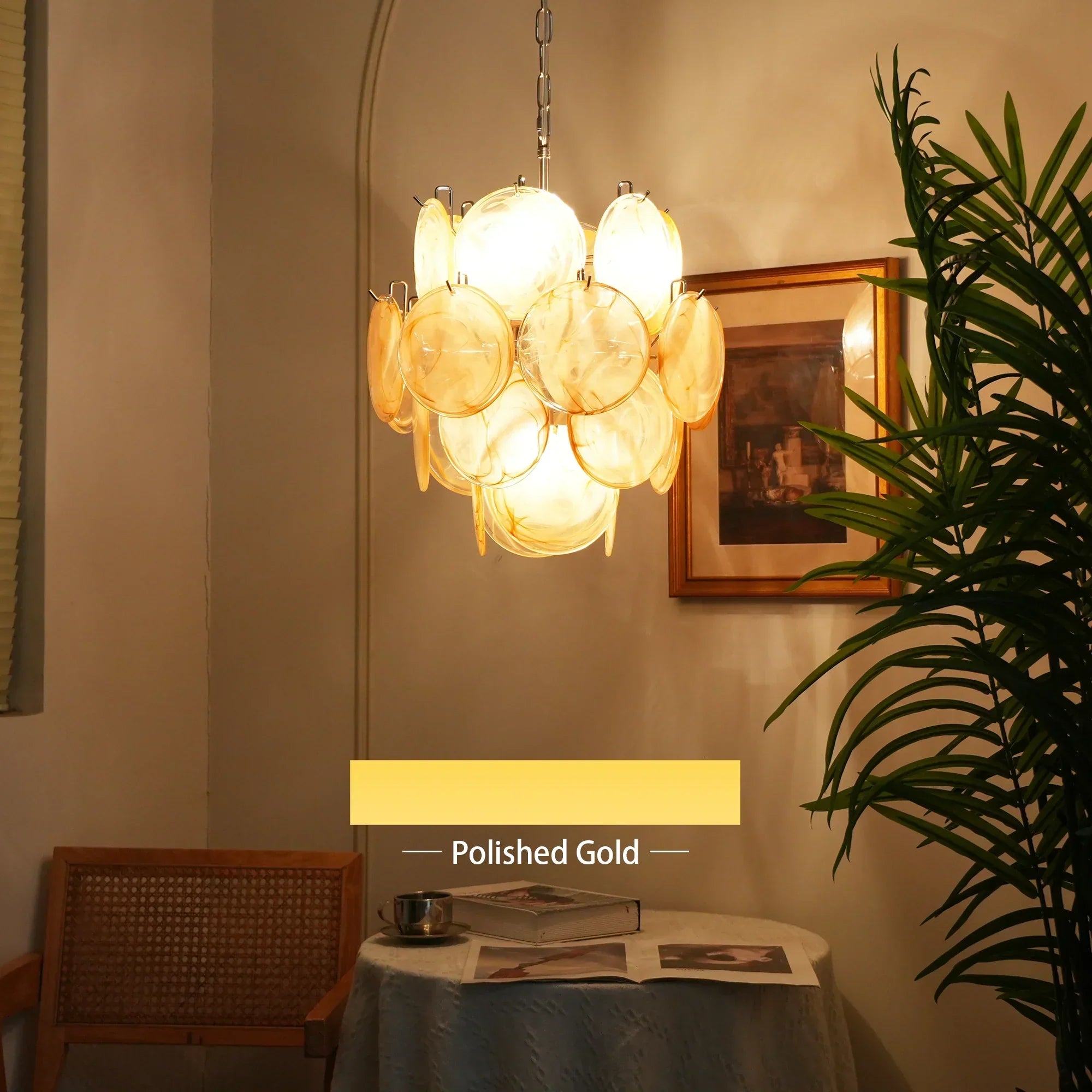 luxury-murano-gold-glass-disk-chandelier-vintage-style-pendant-light-for-elegant-living-room