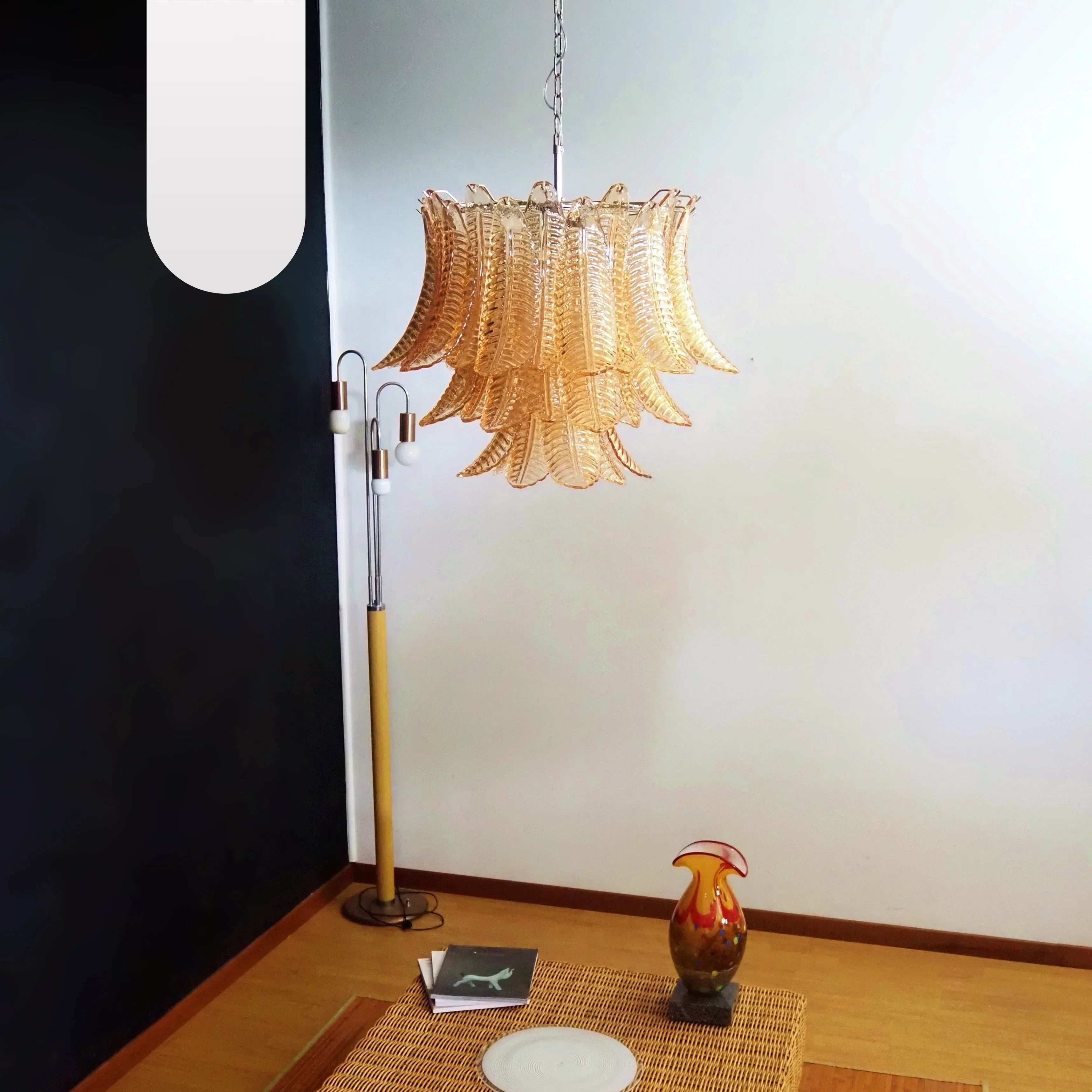 luxury-murano-style-amber-fern-glass-chandelier-elegant-hanging-pendant-light-for-home