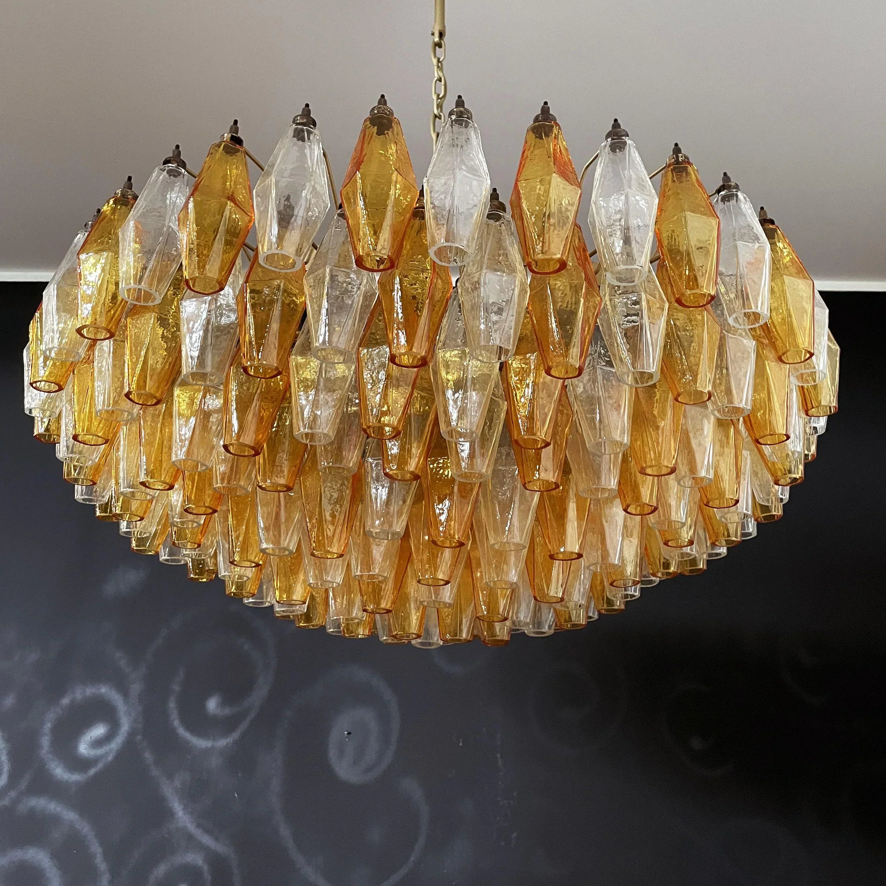 luxury-murano-style-faceted-amber-glass-chandelier-for-elegant-living-spaces