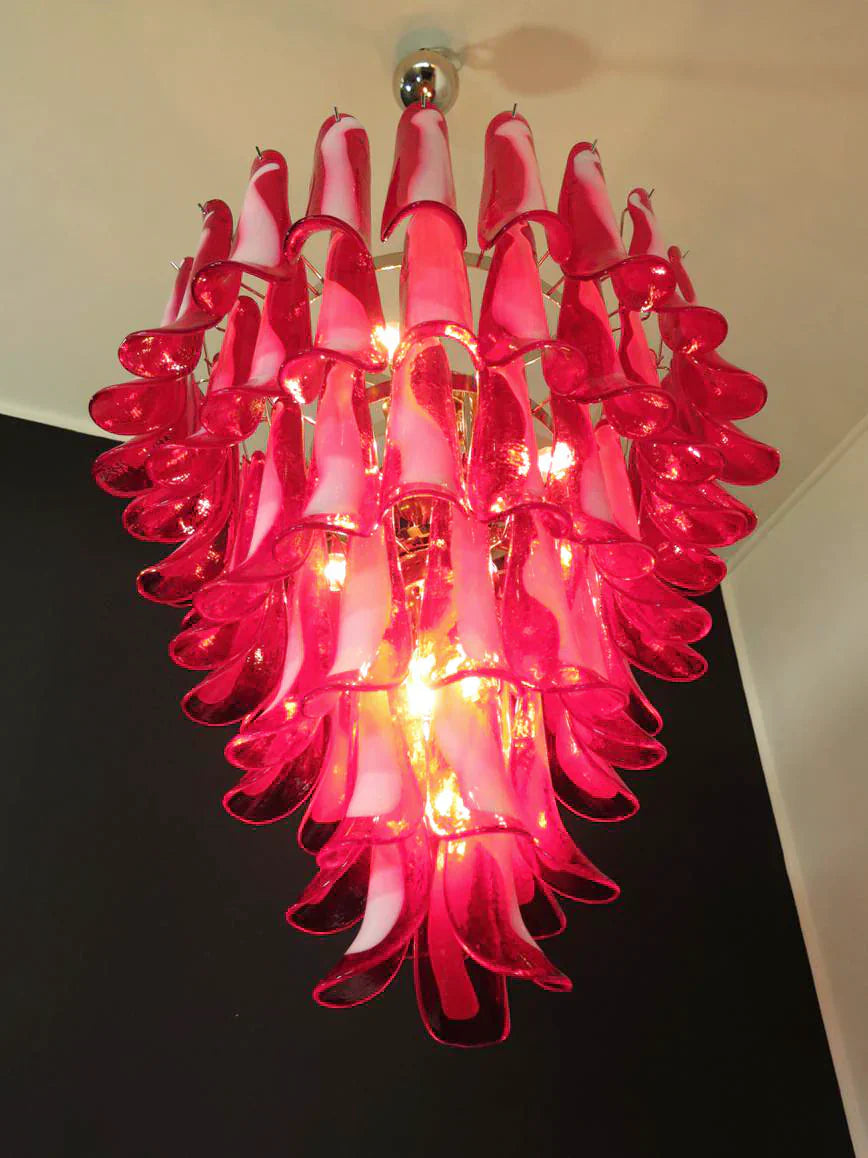 luxury-murano-style-red-glass-petal-chandelier-for-dining-room-and-living-space