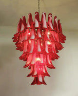 luxury-murano-style-red-glass-petal-chandelier-for-dining-room-and-living-space