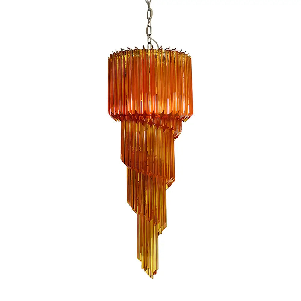 luxury-murano-style-spiral-amber-prism-glass-chandelier-for-elegant-entryways-and-foyer
