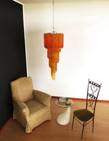 luxury-murano-style-spiral-amber-prism-glass-chandelier-for-elegant-entryways-and-foyer