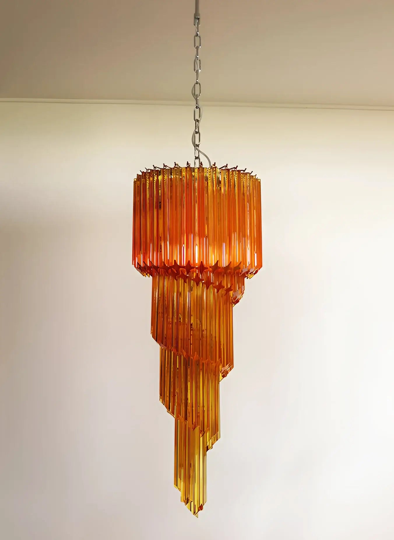 luxury-murano-style-spiral-amber-prism-glass-chandelier-for-elegant-entryways-and-foyer