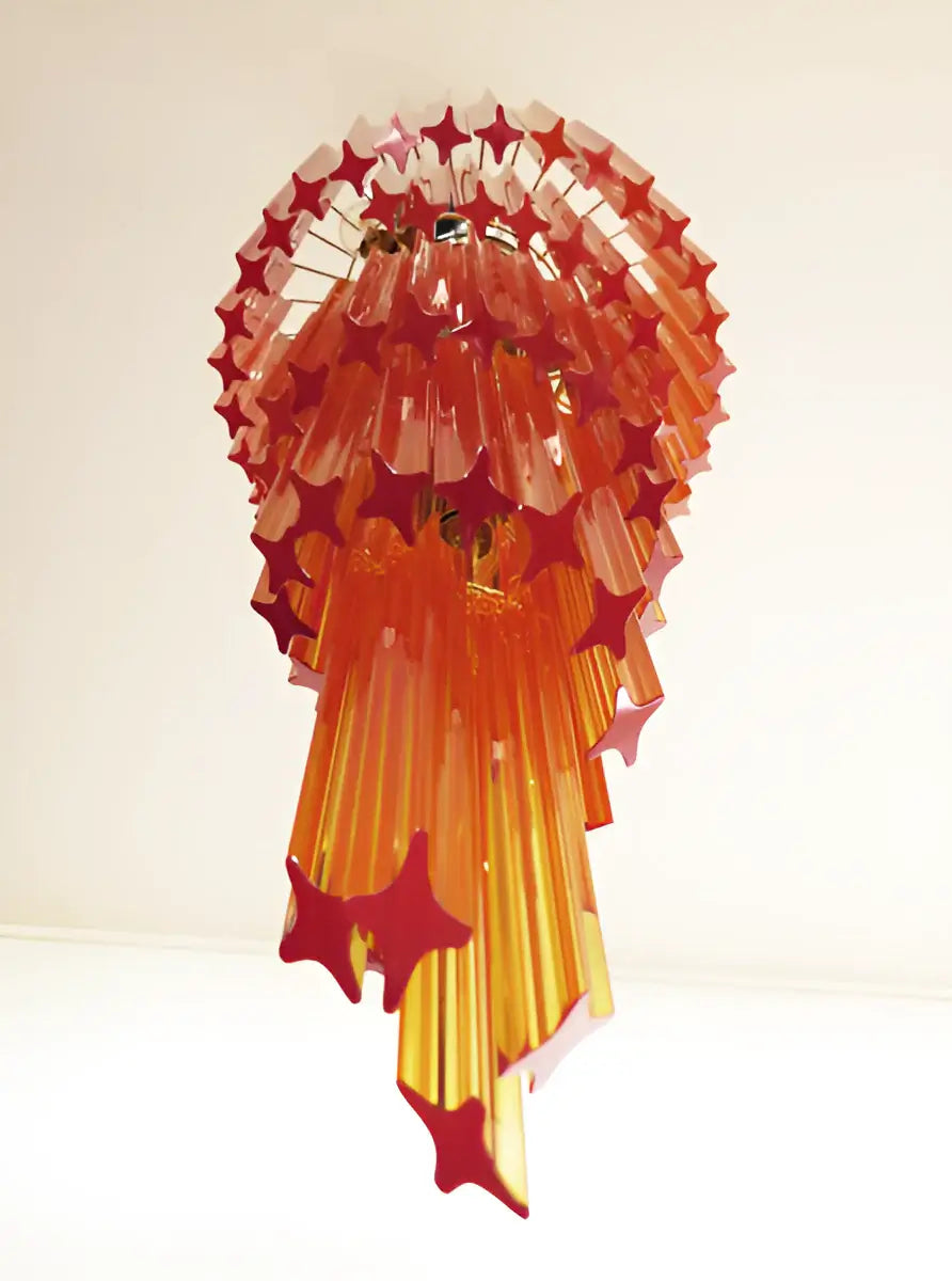 luxury-murano-style-spiral-amber-prism-glass-chandelier-for-elegant-entryways-and-foyer