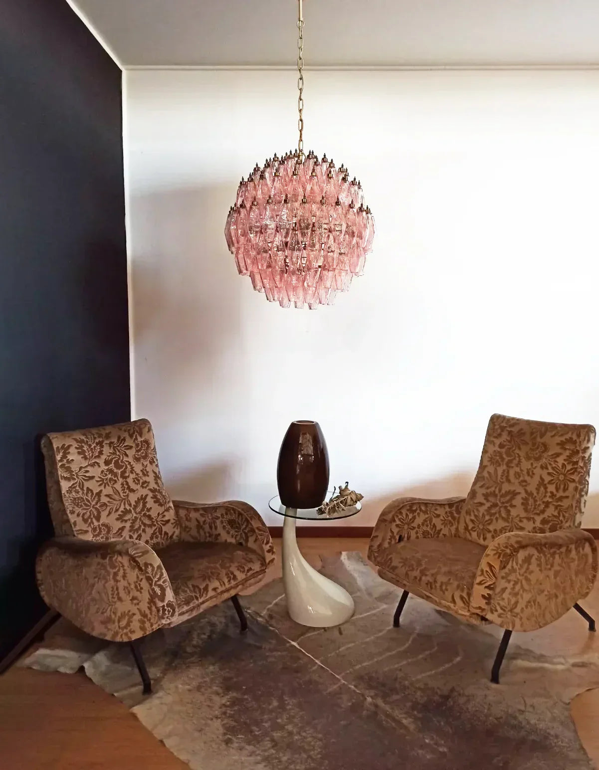 luxury-pink-murano-poliedri-glass-chandelier-modern-spherical-pendant-light-fixture