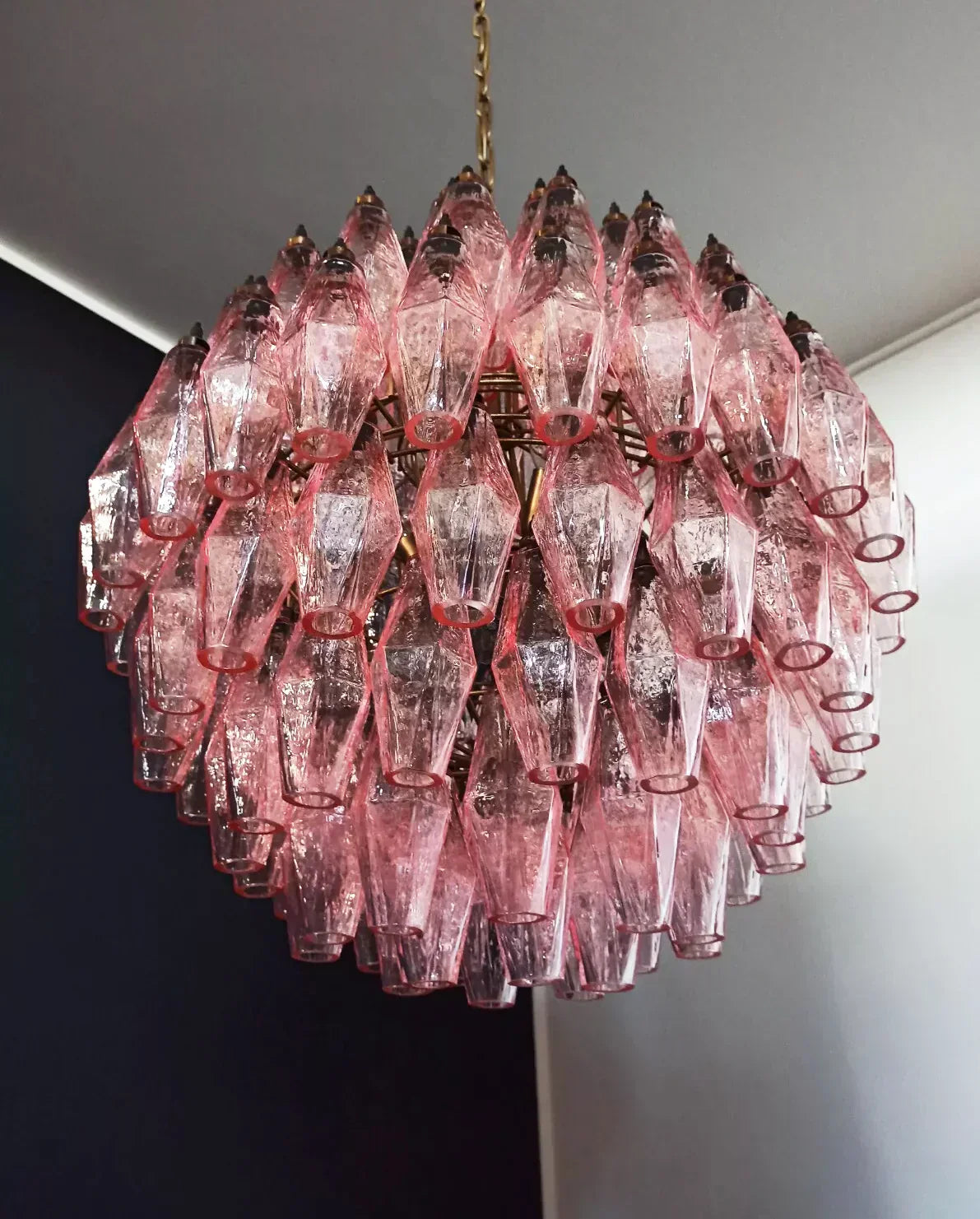luxury-pink-murano-poliedri-glass-chandelier-modern-spherical-pendant-light-fixture