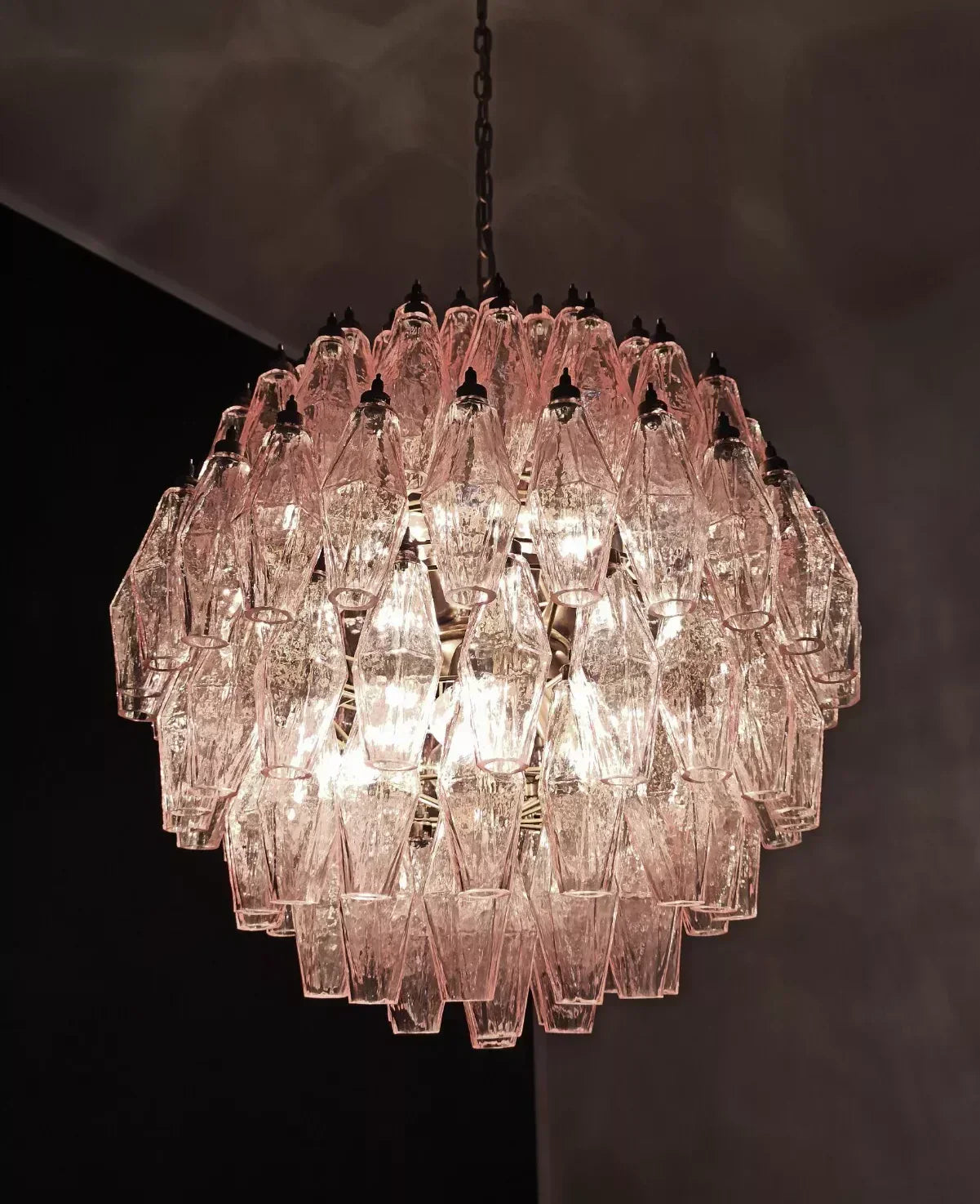 luxury-pink-murano-poliedri-glass-chandelier-modern-spherical-pendant-light-fixture
