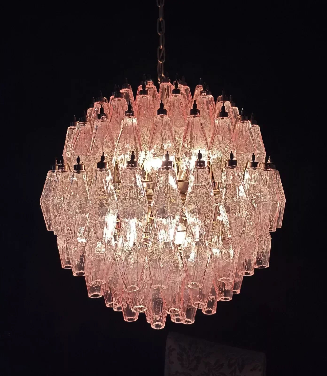 luxury-pink-murano-poliedri-glass-chandelier-modern-spherical-pendant-light-fixture
