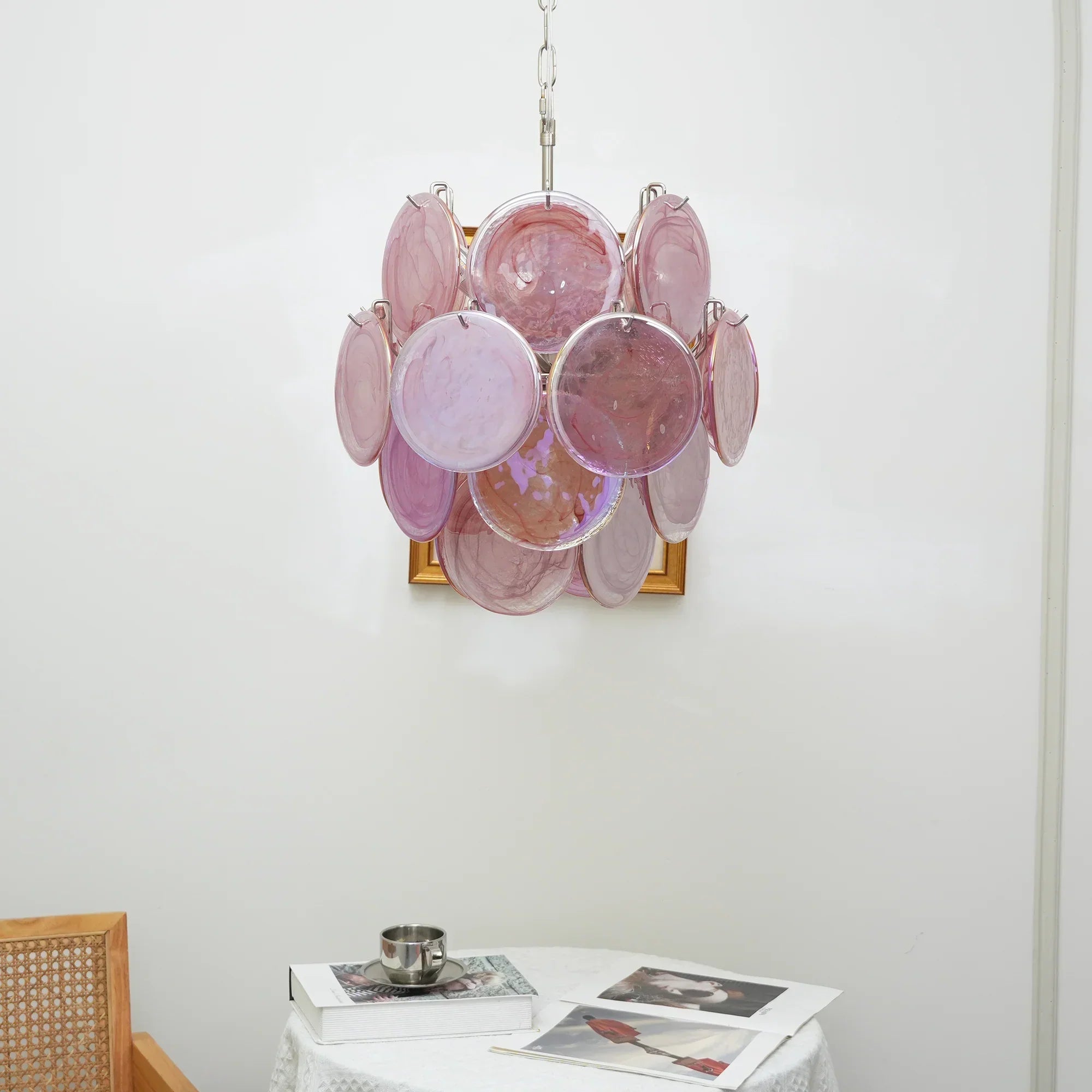 luxury-pink-murano-style-glass-disk-chandelier-elegant-mid-century-ceiling-light