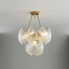 luxury-ribbed-glass-shell-pendant-chandelier-brass-finish-modern-ceiling-light-fixture