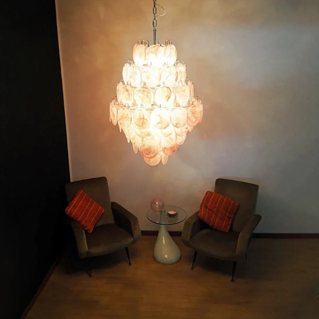luxury-vintage-murano-pink-glass-disk-chandelier-large-italian-design-pendant-light