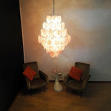 luxury-vintage-murano-pink-glass-disk-chandelier-large-italian-design-pendant-light