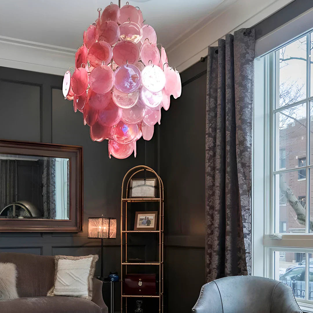 luxury-vintage-murano-pink-glass-disk-chandelier-large-italian-design-pendant-light