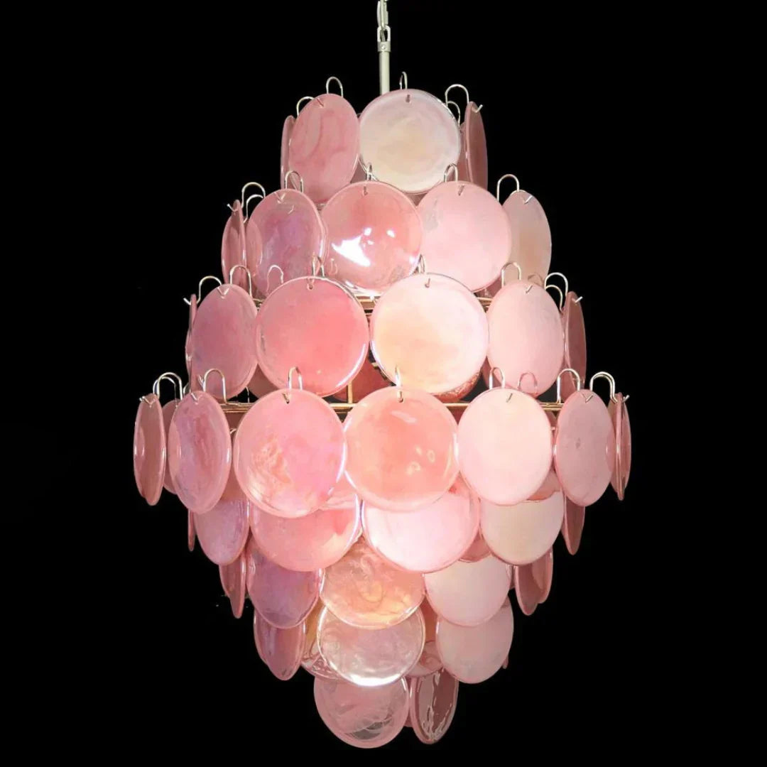 luxury-vintage-murano-pink-glass-disk-chandelier-large-italian-design-pendant-light