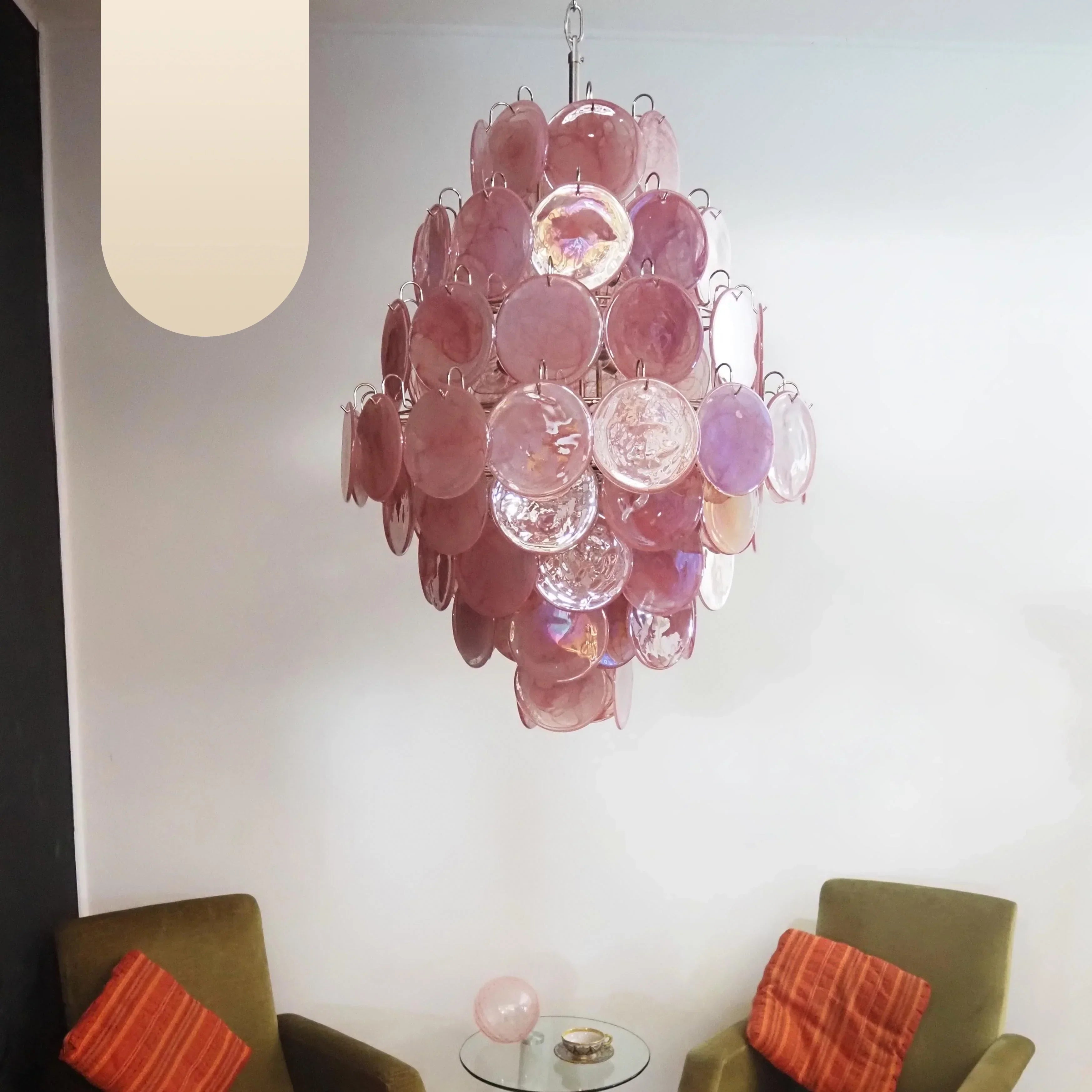 luxury-vintage-murano-pink-glass-disk-chandelier-large-italian-design-pendant-light