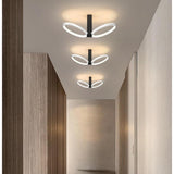 Modern Geometric Square Gold LED Flush Mount Ceiling Lamp for Contemporary Home Interiors