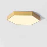 Modern Hexagonal LED Flush Mount Ceiling Light for Bedroom and Living Room
