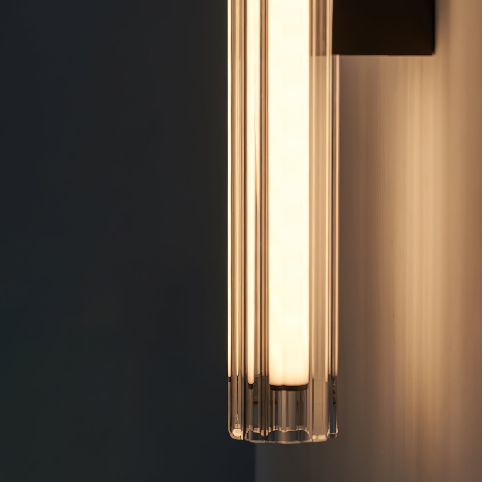Macie Modern LED Wall Sconce with Textured Glass and Sleek Black Finish for Indoor Lighting