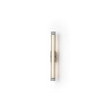Macie Modern LED Wall Sconce with Textured Glass and Sleek Black Finish for Indoor Lighting